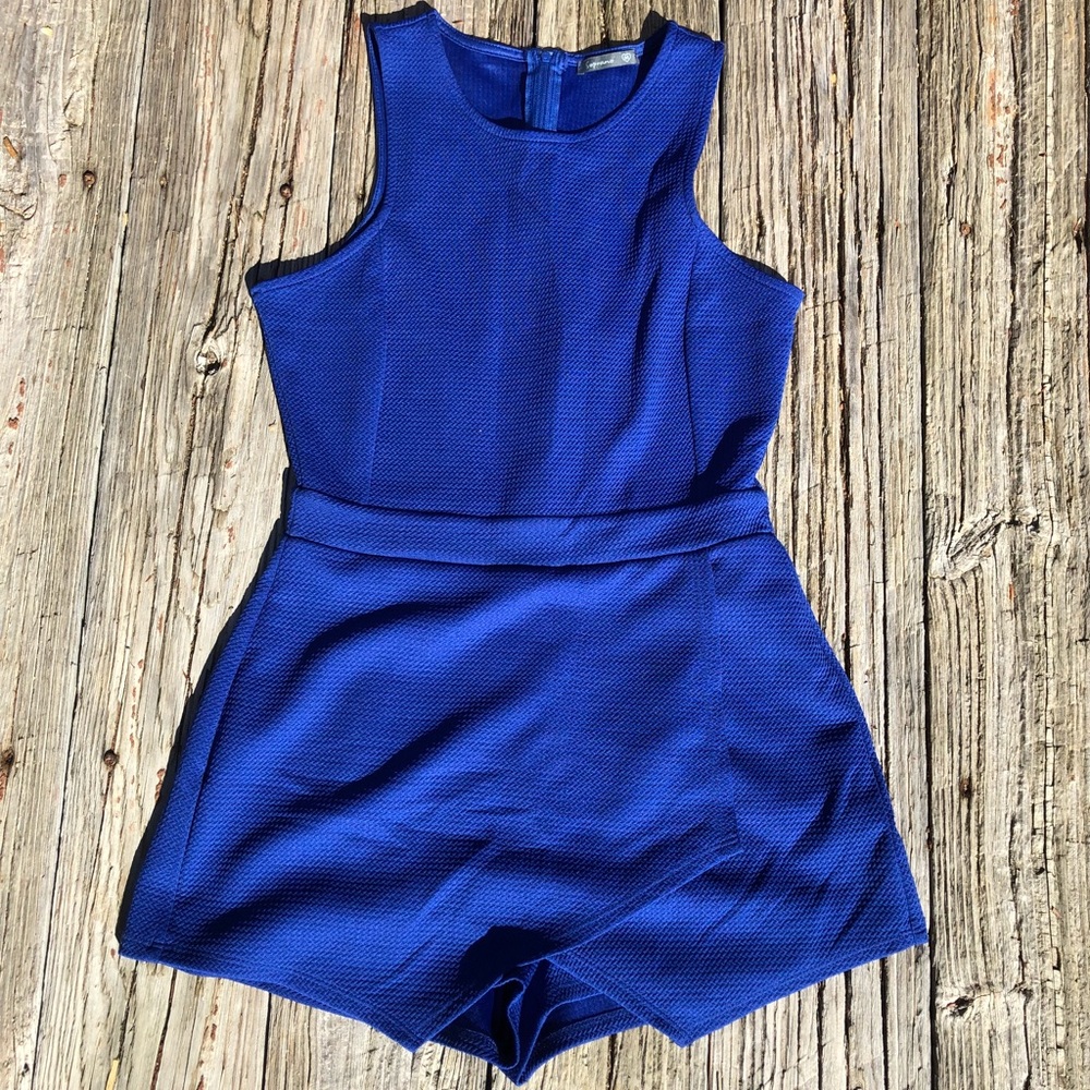 Soprano Blue Skort Romper